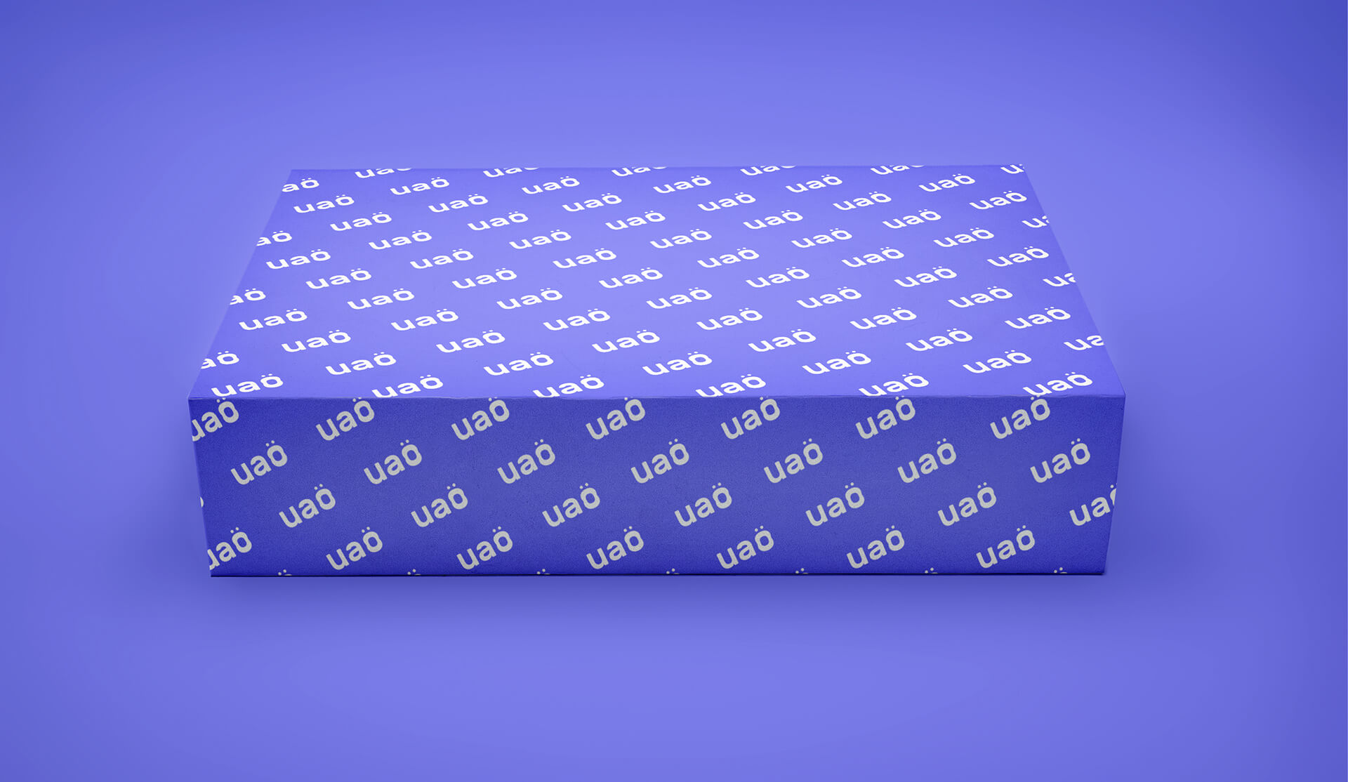 Scatola Rettangolare in cartone mockup vista frontale