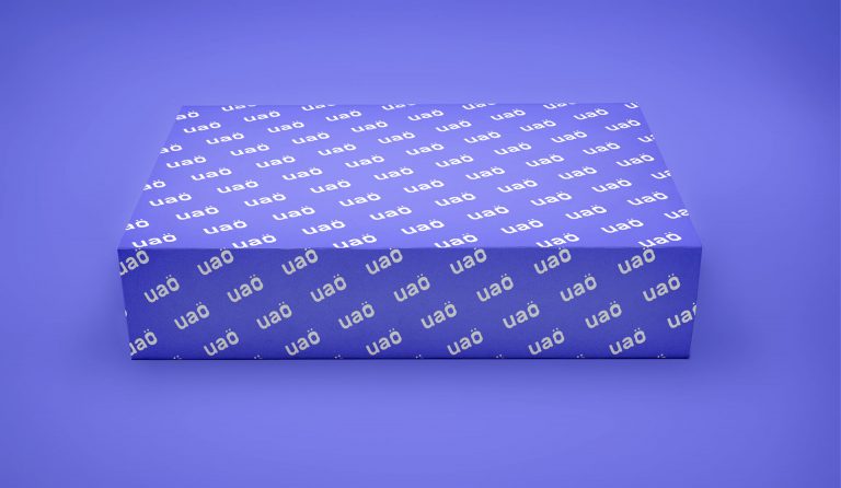 Mockup gratis scatola packaging