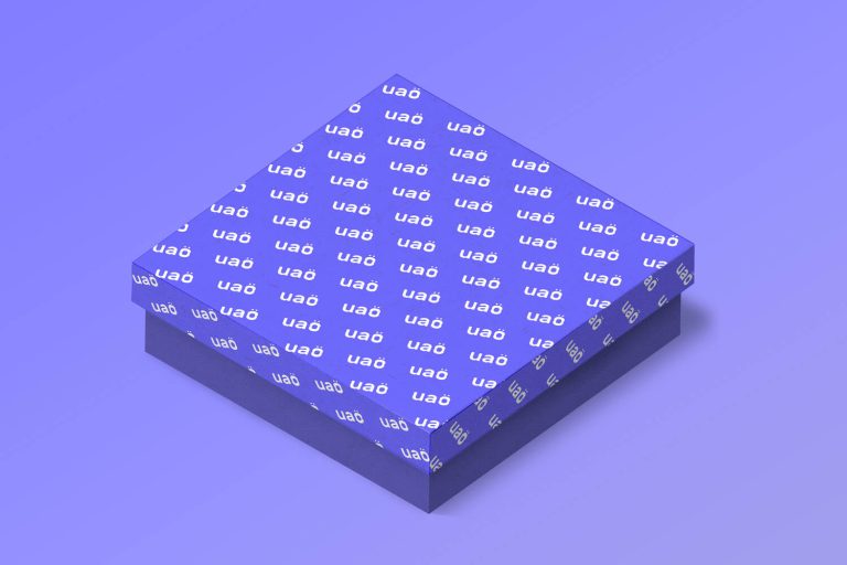 Scatola Regalo in Cartone 3D mockup gratis Download